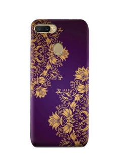 Buy Protective Case Cover For Oppo A7 (2018) Purple Floral Mandala Pattern in UAE