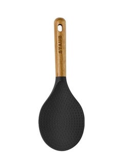 Buy Silicone Rice Spoon Black 22cm in UAE