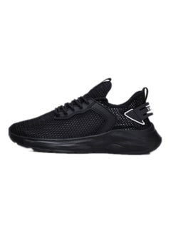 اشتري Casual Round Toe Lace-Up Training Shoes Black في السعودية