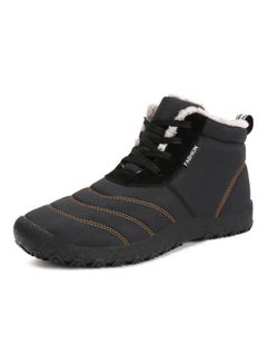 Buy Waterproof High Top Warm Boots Black in UAE