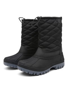 Buy Waterproof High Top Thermal Boots Black in Saudi Arabia