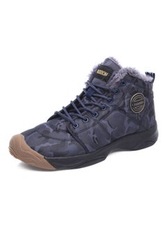 Buy Winter Snow Lace-Up Boots Blue/Grey in UAE