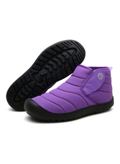 Buy Winter Slip-On Snow Boots Purple/Black in UAE