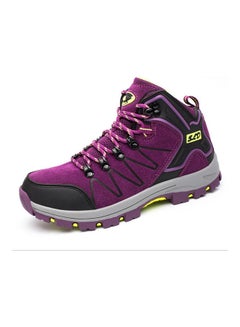 Buy Mountaineering Antiskid Lace-Up Sport Shoes Purple in Saudi Arabia