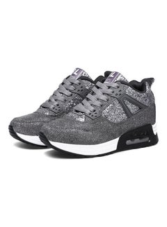 Buy Lace-Up Trainers Grey in Saudi Arabia