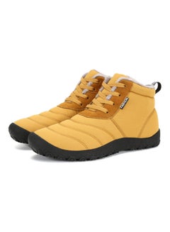 Buy High Top Warm Casual Snow Boots Yellow in UAE