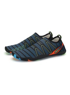 Buy Printed Slip-On Diving Shoes Blue/Black/Green in UAE