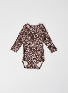 اشتري Baby Girls Leopard Print Bodysuit Multicolour في السعودية