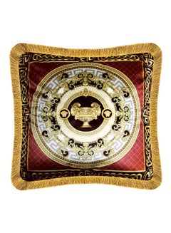 اشتري Greek Style Cushion Cover أحمر/ ذهبي/ بني 45x45سم في الامارات