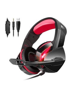Buy Wired Over-Ear LED Gaming Headset With Mic in Saudi Arabia
