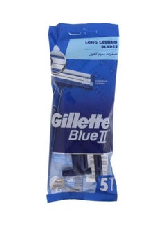 Buy Disposable Razors 5 Pieces Blue in UAE