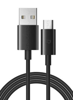 Buy USB-A To Micro USB Data Sync And Charging Cable Black in Saudi Arabia
