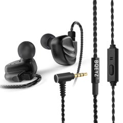 اشتري BQEYZ KC2 Wired 2BA+2DD Hybrid Dynamic HIFI In-ear Earphones Removable Cable With Mic Black في السعودية