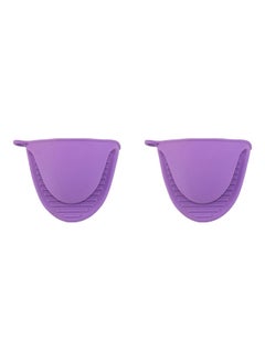 Buy A Pair of Thick Oven Pinch Mitts, Heat Resistant Anti-Scald Gloves for Cooking Pinch Grips, Pot Holder and Potholder for Kitchen, Food-Grade Silicone purple 15.00*5.00*10.00cm in UAE