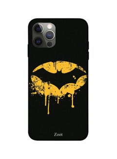 Buy Batman Logo Printed Case Cover -for Apple iPhone 12 Pro Black/Yellow Black/Yellow in Egypt
