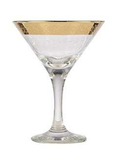 اشتري Set Of 6 Elegant Martini Glasses ذهب / شفاف في السعودية