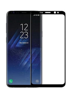 Buy Tempered Glass Screen Protector For Samsung Galaxy S8 Plus Black/Clear in Saudi Arabia
