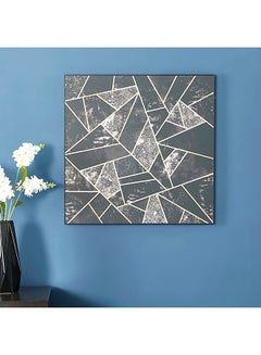 Buy Geometric Pattern Framed Picture Multicolour 60 x 60 x 2.5cm in UAE