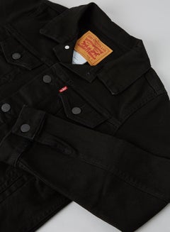 Trucker Long Sleeve Denim Jacket Black 