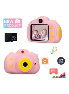 Buy Rechargeable 1080P Video Camera Toys Pink With 32GB Card in UAE