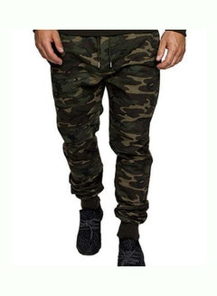 اشتري Camouflage Casual Drawstring Pants Green camouflage في السعودية