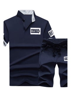 Buy Casual Summer Suit Navy blue in UAE
