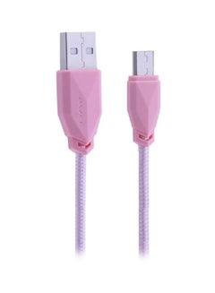 Buy Micro USB Data Sync And Charging Cable Pink in Saudi Arabia