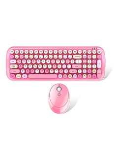 Buy Mofii Candy XR 2.4g Wireless Keyboard & Mouse Combo Pink in UAE