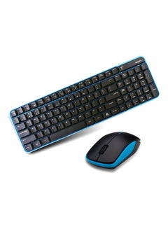 Buy Mofii X190 Wireless Keyboard Mouse Combo Blue & Black in Saudi Arabia