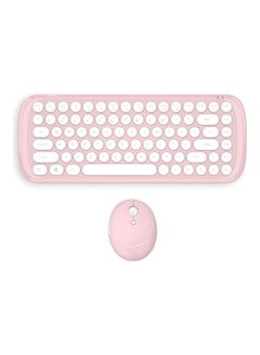 Buy Mofii CANDY Combo Wireless 2.4G Pure Color 84 Key Mini Keyboard Mouse Set With Circular Punk Key Caps Pink Pink in UAE