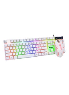 Buy Wired Combo Gaming Set With 104 Keys Rgb Backlight Keyboard Sensitive Breathing Mouse in UAE