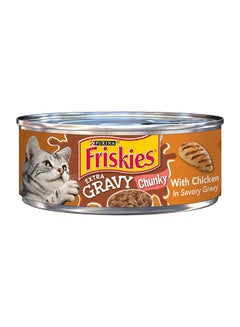 Buy Friskies Chunky With Chicken In Savory Gravey Multicolour 156grams in Egypt