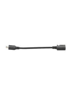 Buy Mini USB Male To Micro Female Cable Black in Saudi Arabia