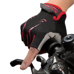 Buy Cycling Gloves Half-finger Anti-Slip Wear-proof Shake-proof Adjustable 15cm in UAE