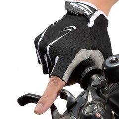 Buy Cycling Gloves Half-finger Anti-Slip Wear-proof Shake-proof Adjustable 15cm in UAE