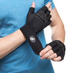 اشتري Weightlifting Workout Gloves with Wrist Wraps 20سم في الامارات