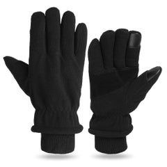 Buy Polar Fleece Winter Thermal Touchscreen Gloves 26cm in UAE