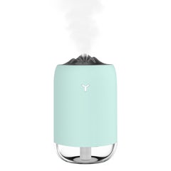 Buy 260ml Portable Colorful Night Light Quiet Mist Humidifier Essential Oil Diffuser Blue 33cm in Saudi Arabia