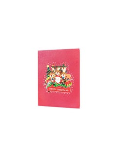 Buy Singing Santa And Reindeers Christmas Greeting Card in UAE