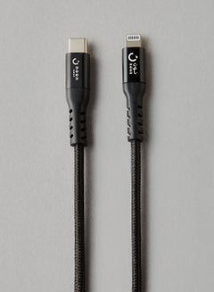 Buy Type C To Lightning Data Sync And Charging Cable Black/White in UAE