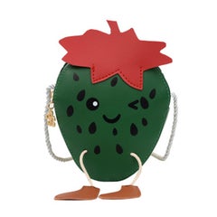 Buy Cute Strawberry Shaped Mini Bag Green in UAE