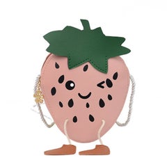 Buy Cute Strawberry Shaped Mini Bag Pink in UAE