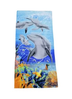 Dolphin beach towel  splash playing ball cotton Bath new 