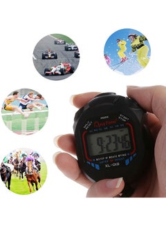 Buy Digital Handheld LCD Chronograph Sports Stopwatch Timer Stop Watch With String 20 x 10 x 20cm in UAE