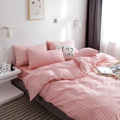 Buy 4-Pieces Double Size Comfortable Printed Bedding Set Cotton Multicolour in Saudi Arabia