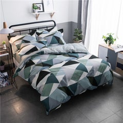 Buy 4-Pieces King Size Design Bedding Set Polyester Multicolour in Saudi Arabia