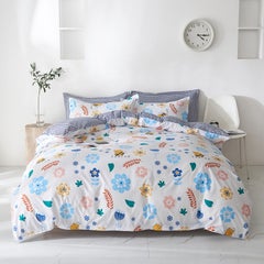 Buy 4-Pieces King Size Active Printed Style Bedding Set Polyester Multicolour in Saudi Arabia