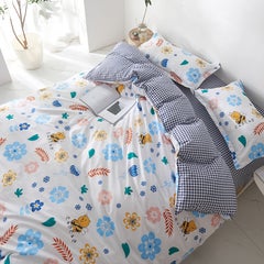 Buy 4-Pieces Fashion Design Bedding Set Polyester Multicolour 200x230cm in Saudi Arabia