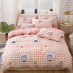 Buy 4-Pieces Super King Size Natural Element Printed Bedding Set Polyester Multicolour in Saudi Arabia