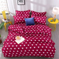 Buy 4-Pieces Simple Trend Style Bedding Set Polyester Multicolour 200x230cm in Saudi Arabia